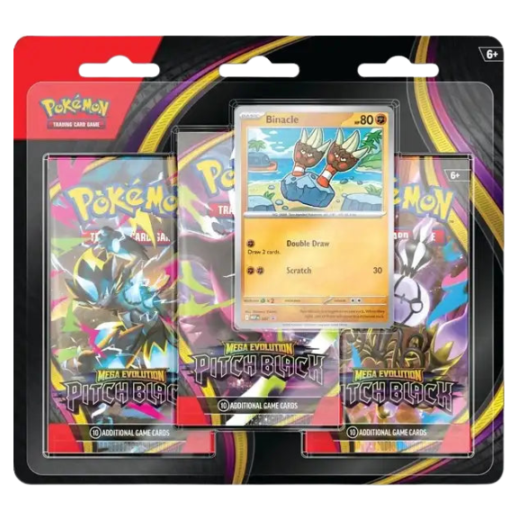Pokémon TCG: Pitch Black 3-Pack Blister (Binacle)