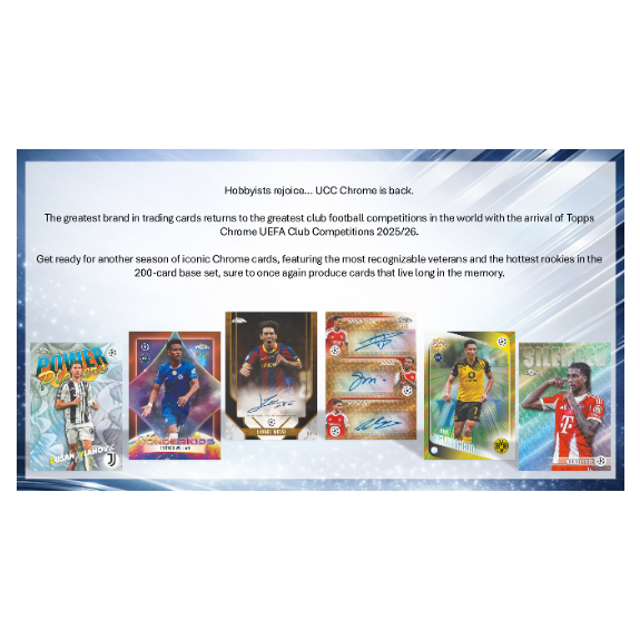 Topps Chrome UEFA Club Competitions 2025/26 - Hobby Box - Image 3