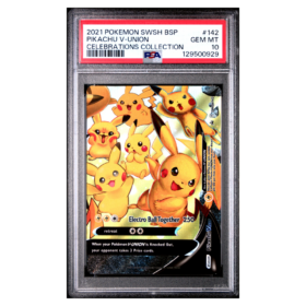 PIKACHU V-UNION #142 CELEBRATIONS COLLECTION PSA 10 - Front