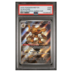 ALAKAZAM #009 MEG ETB-MEGA GARDEVOIR PSA 9 - Front