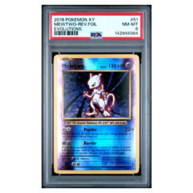 MEWTWO-REV.FOIL #51 EVOLUTIONS PSA 8 - Front