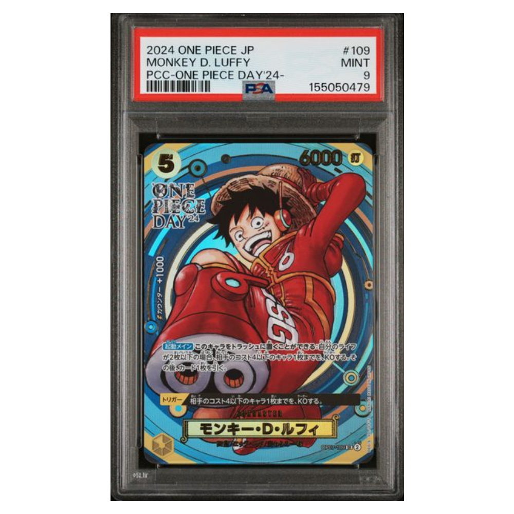 MONKEY D. LUFFY #109 PCC -ONE PIECE DAY'24- PSA 9 - Front
