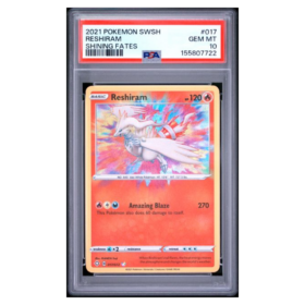 RESHIRAM #017 SHINING FATES PSA 10 - Front