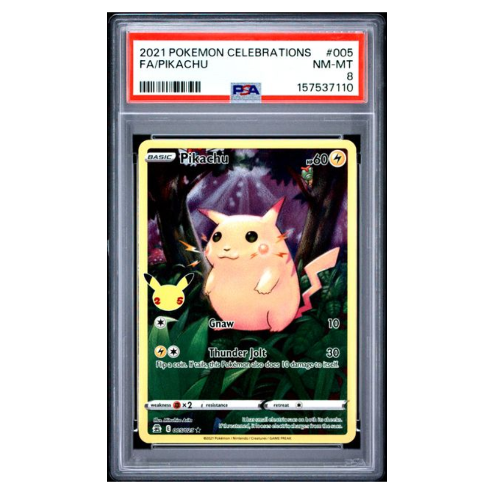 FA/PIKACHU #005 PSA 8 - Front