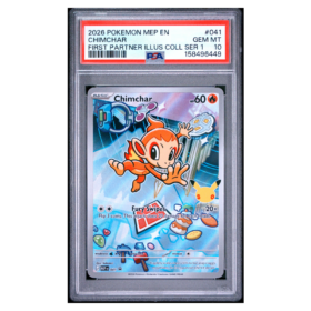 CHIMCHAR #041 FIRST PARTNER ILLUS COLL SER 1 PSA 10 - Front