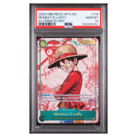 MONKEY D. LUFFY #118 ALTERNATE ART PSA 10 - Front