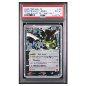 ROCKET'S SCYTHER EX #102 TEAM ROCKET RETURNS-HOLO PSA 6 - Front
