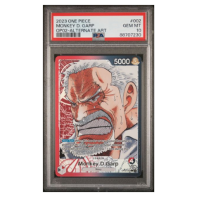 MONKEY D. GARP #002 ALTERNATE ART PSA 10 - Front