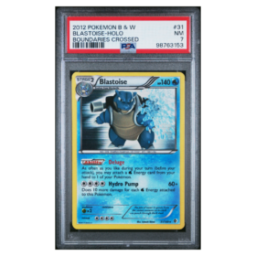 BLASTOISE-HOLO #31 BOUNDARIES CROSSED PSA 7 - Front