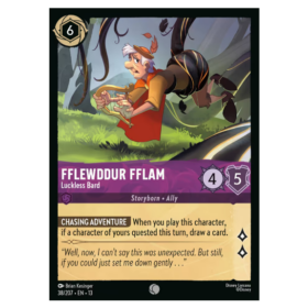 Flewddur Fflam - Luckless Bard - Non Foil #38 [Attack of the Vine!]