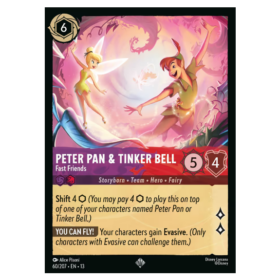 Peter Pan & Tinker Bell - Fast Friends - Non Foil #60 [Attack of the Vine!]