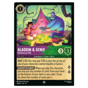 Aladdin & Genie - Mischievous Pals - Non Foil #59 [Attack of the Vine!]