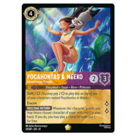 Pocahontas & Meeko - Adventurous Friends - Foil #27 [Attack of the Vine!]