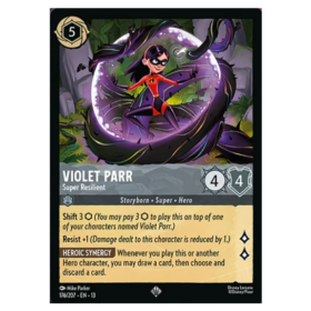 Violet Parr - Super Resilient - Non Foil #176 [Attack of the Vine!]