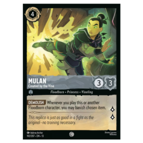 Mulan - Created by the Vine - Non Foil #192 [Attack of the Vine!]