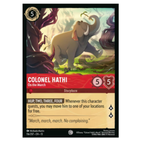 Colonel Hathi - On the March - Non Foil #116 [Attack of the Vine!]