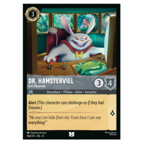 Dr. Hamsterviel - Evil Observer - Non Foil #184 [Attack of the Vine!]