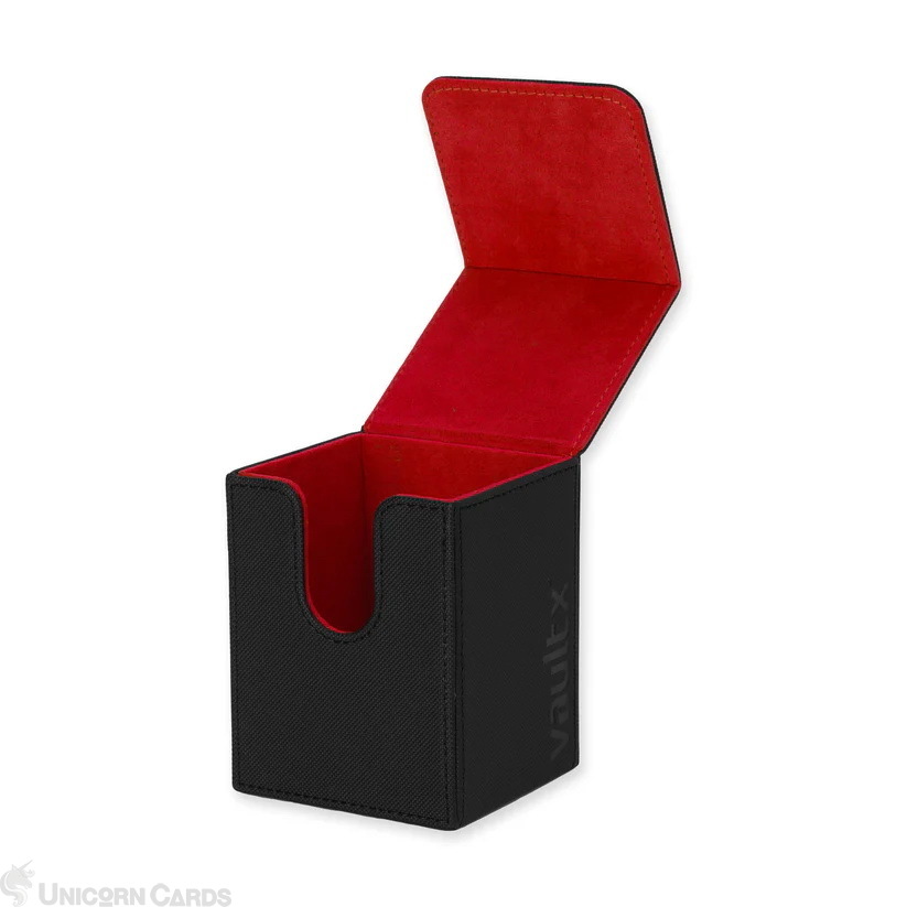 Vault X: Exo-Tec® Toploading Deck Box 80+ Black / Electric Red - Image 3
