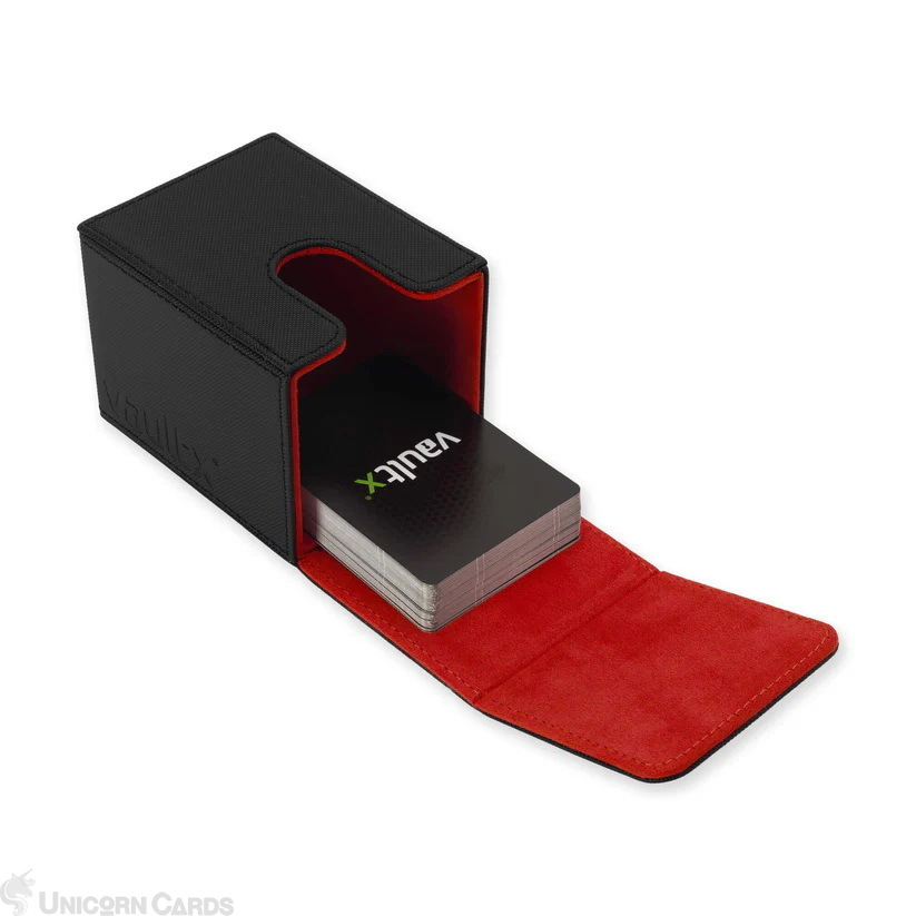Vault X: Exo-Tec® Toploading Deck Box 80+ Black / Electric Red - Image 5