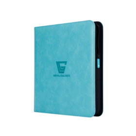 Gemloader - Premium Traditional sleeved collectors binder [480 kort 3X4] - Tiffany Blue