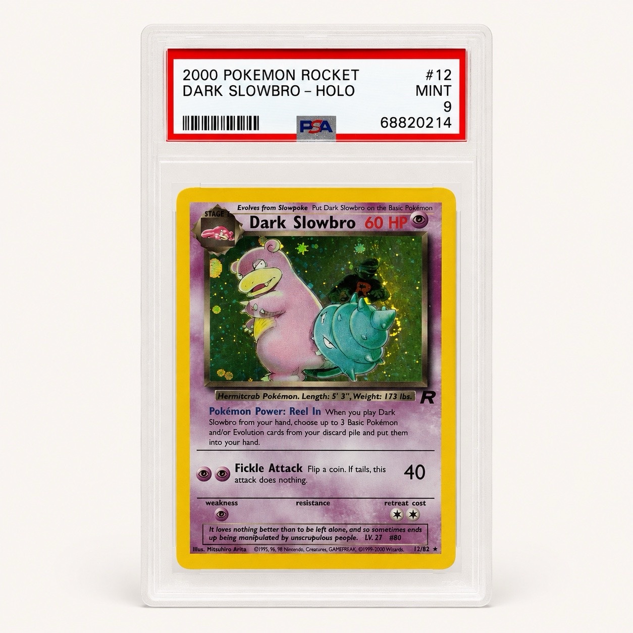 DARK SLOWBRO-HOLO #12 PSA 9