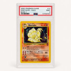 NINETALES-HOLO #13 BASE II PSA 9