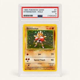 HITMONCHAN-HOLO #7 PSA 9