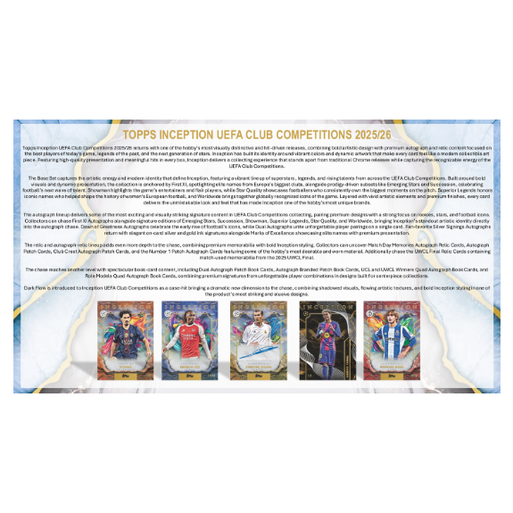 Topps Inception UEFA Club Competitions 2025/26 - Hobby Box - Image 2