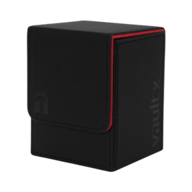 Vault X: Exo-Tec® Toploading Deck Box 80+ Black / Electric Red
