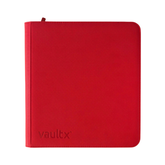 VaultX - 12-Pocket - Exo-Tec Zip Binder XL - Fire Red