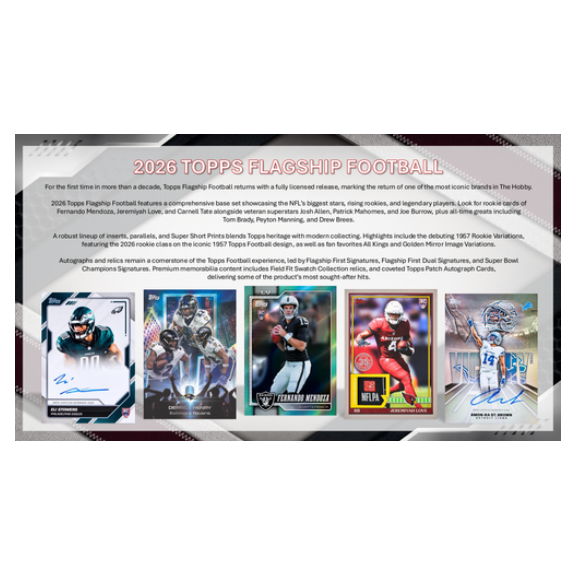 Topps NFL Football Flagship 2026 - Mega Box - Image 2
