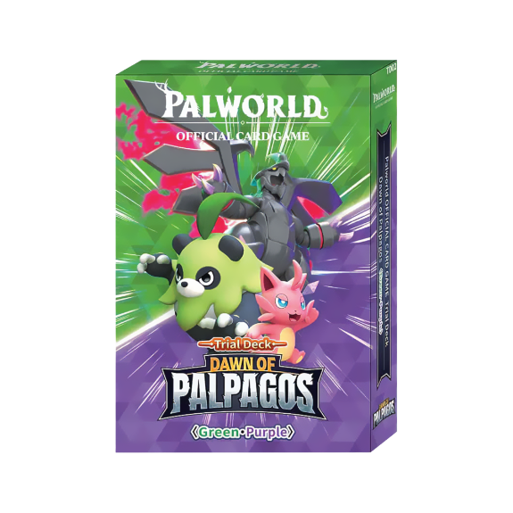 Palworld Official Card Game - BP01 - Dawn of Palpagos - Green-Purple Trial Deck