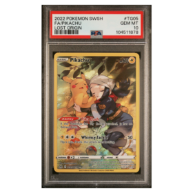 FA/PIKACHU #TG05 LOST ORIGIN PSA 10 - Front