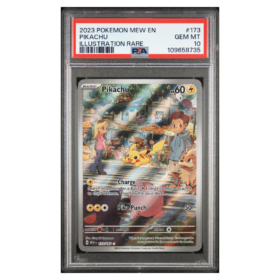 PIKACHU #173 ILLUSTRATION RARE PSA 10 - Front