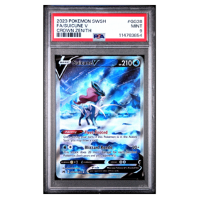FA/SUICUNE V #GG38 CROWN ZENITH PSA 9 - Front