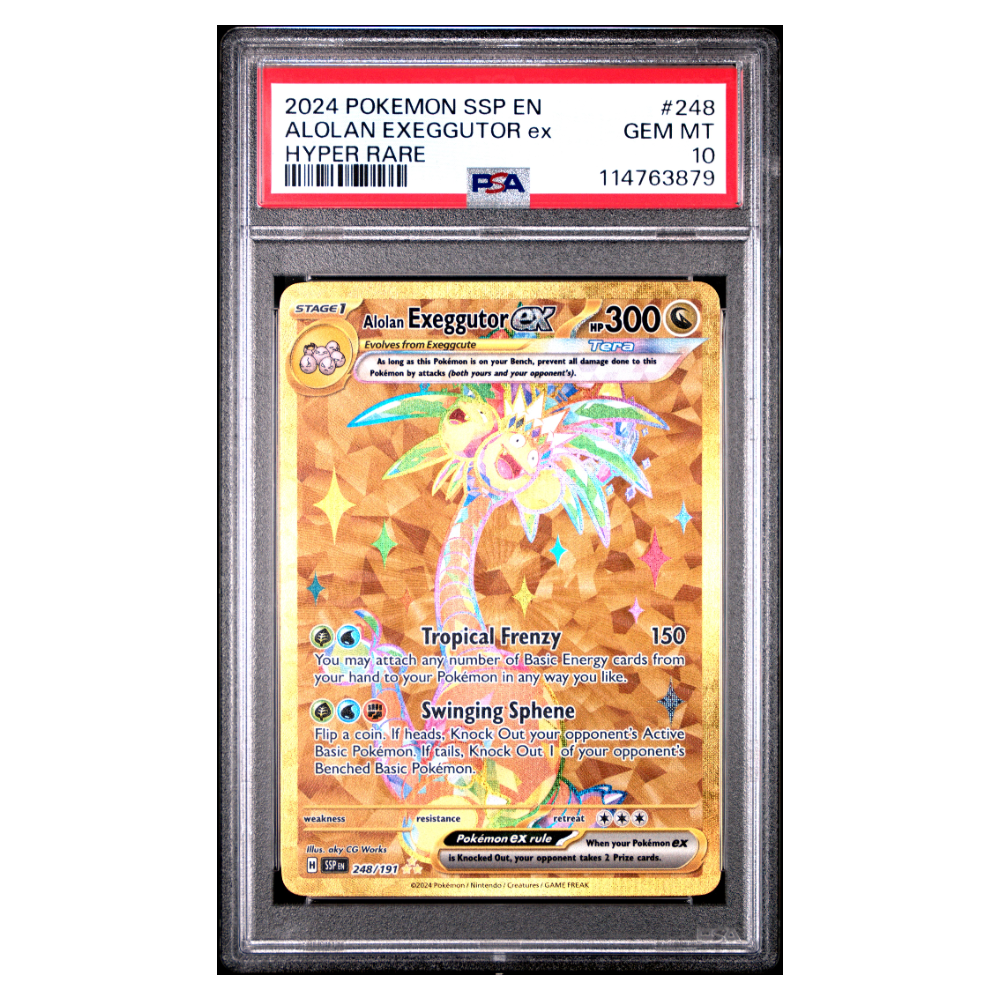 ALOLAN EXEGGUTOR ex #248 HYPER RARE PSA 10 - Front