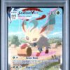 FA/LEAFEON VMAX #205 EVOLVING SKIES-SECRET PSA 9 - Front