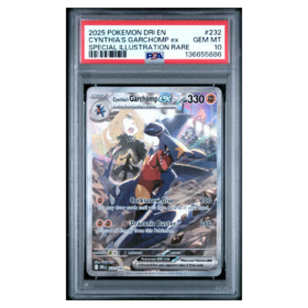 CYNTHIA'S GARCHOMP ex #232 SPECIAL ILLUSTRATION RARE PSA 10 - Front