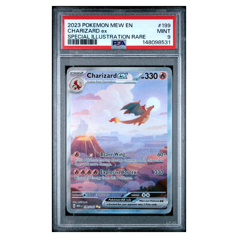 CHARIZARD ex #199 SPECIAL ILLUSTRATION RARE PSA 9 - Front