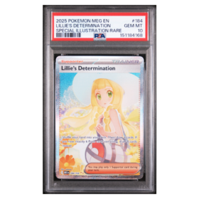 LILLIE'S DETERMINATION #184 SPECIAL ILLUSTRATION RARE PSA 10 - Front