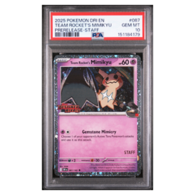 TEAM ROCKET'S MIMIKYU #087 PRERELEASE-STAFF PSA 10 - Front