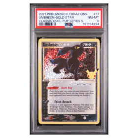 UMBREON-GOLD STAR #17 CLASSIC COLL-POP SERIES 5 PSA 8 - Front
