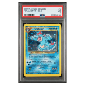 FERALIGATR-HOLO #5 PSA 7 - Front