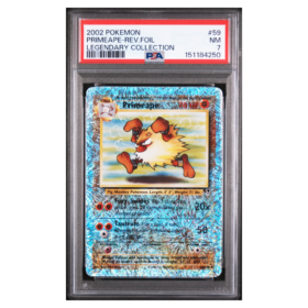 PRIMEAPE-REV.FOIL #59 LEGENDARY COLLECTION PSA 7 - Front