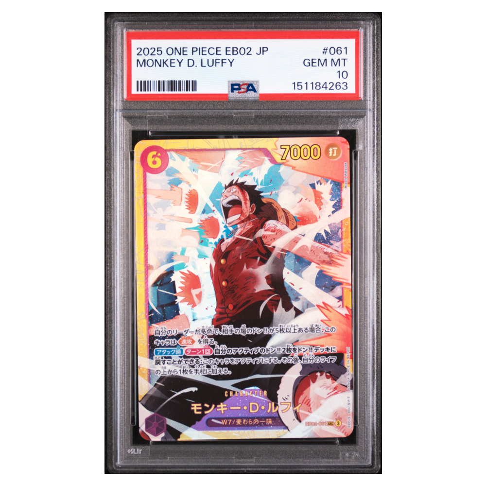 MONKEY D. LUFFY #061 PSA 10 - Front