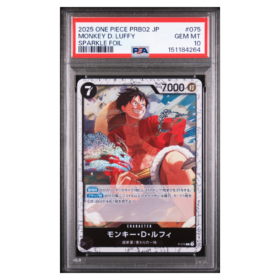MONKEY D. LUFFY #075 SPARKLE FOIL PSA 10 - Front