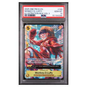 MONKEY D. LUFFY #109 ILLUSTRATION BOX VOL.3 PSA 10 - Front