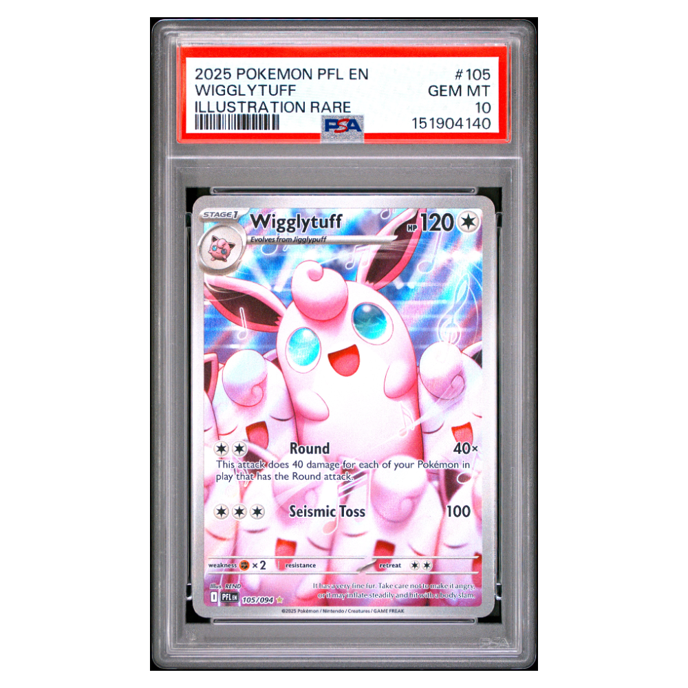 WIGGLYTUFF #105 ILLUSTRATION RARE PSA 10 - Front