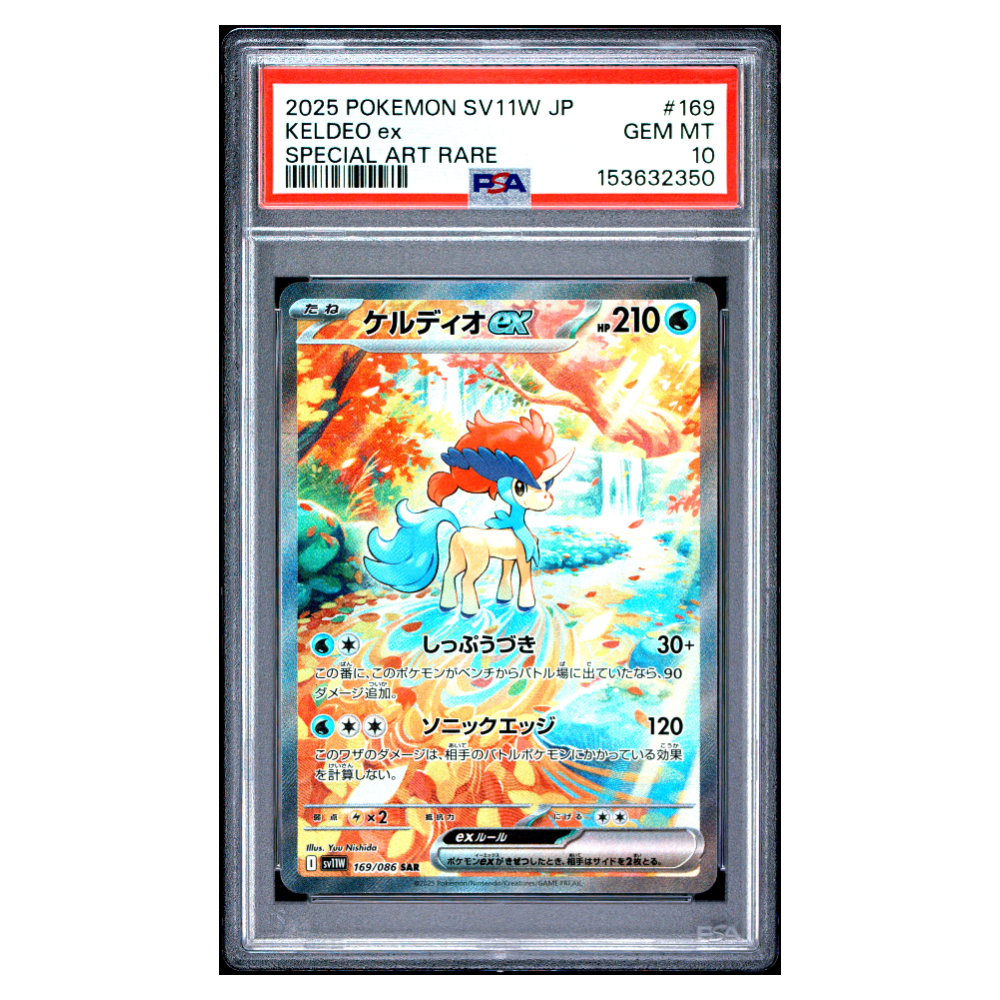 KELDEO ex #169 SPECIAL ART RARE PSA 10 - Front