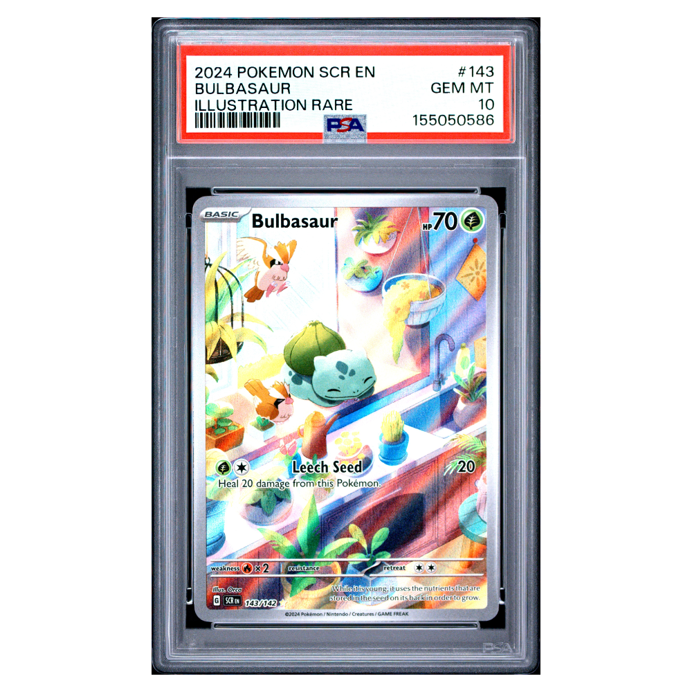 BULBASAUR #143 ILLUSTRATION RARE PSA 10 - Front